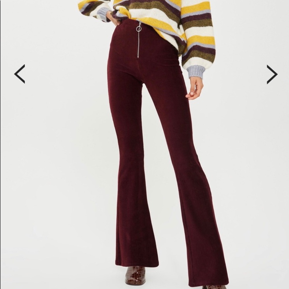 ISO TopShop Corduroy Flare ZIP Pants